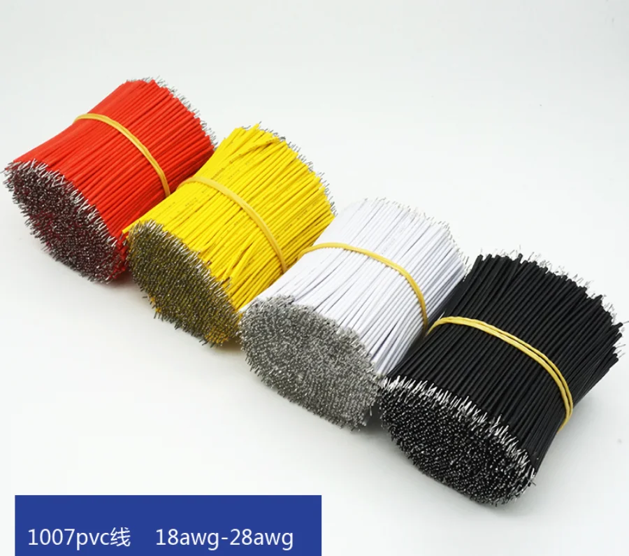 100PCS Tin-Plated Breadboard PCB Solder Cable 24AWG 10CM Fly Jumper Wire Cable Tin Conductor Wires 1007-24AWG Connector Wire