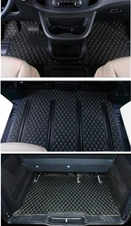 Best quality! Custom full set car floor mats for Mercedes Benz V 250 W447 2024-2014 7 8 seats waterproof carpets for V250 2023