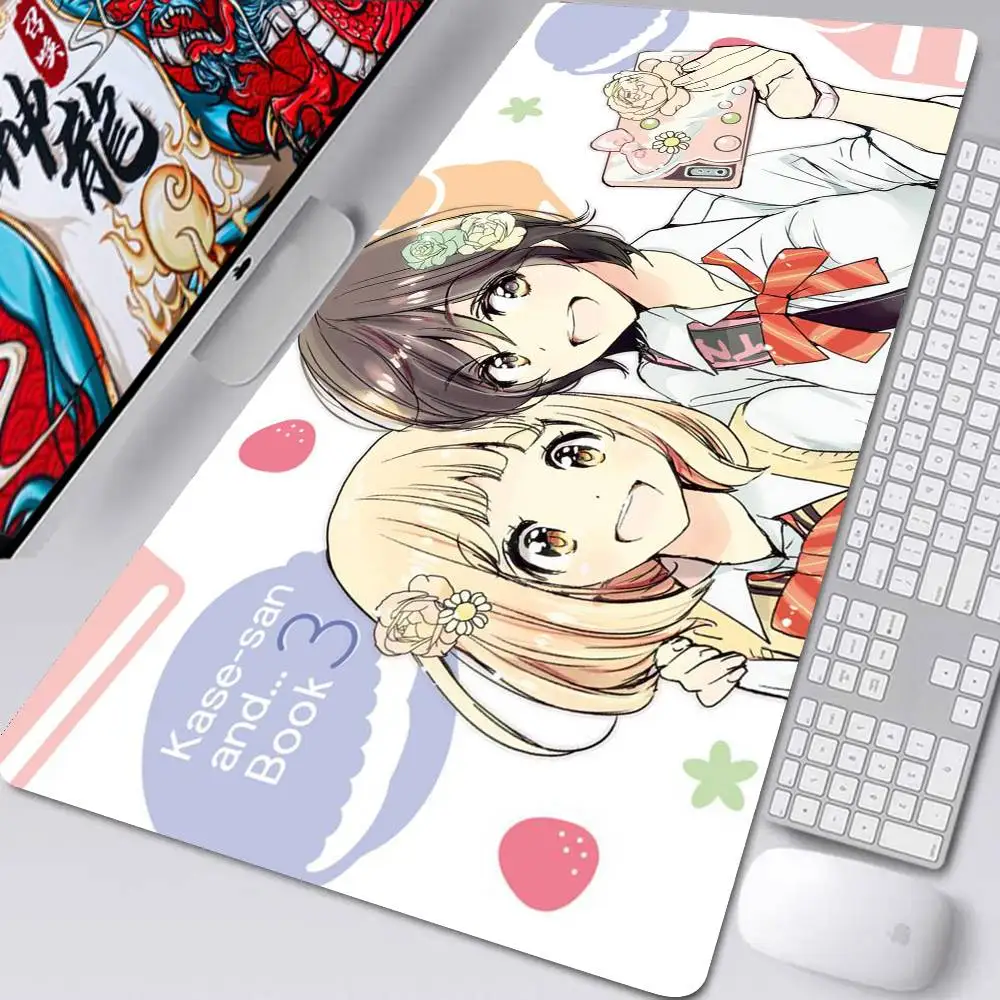 Kase-san And Morning G-Glories Anime Mousepad Non-slip Suitable For Office Computers Laptops E-sports Game Desk Mats XXL Keyboar