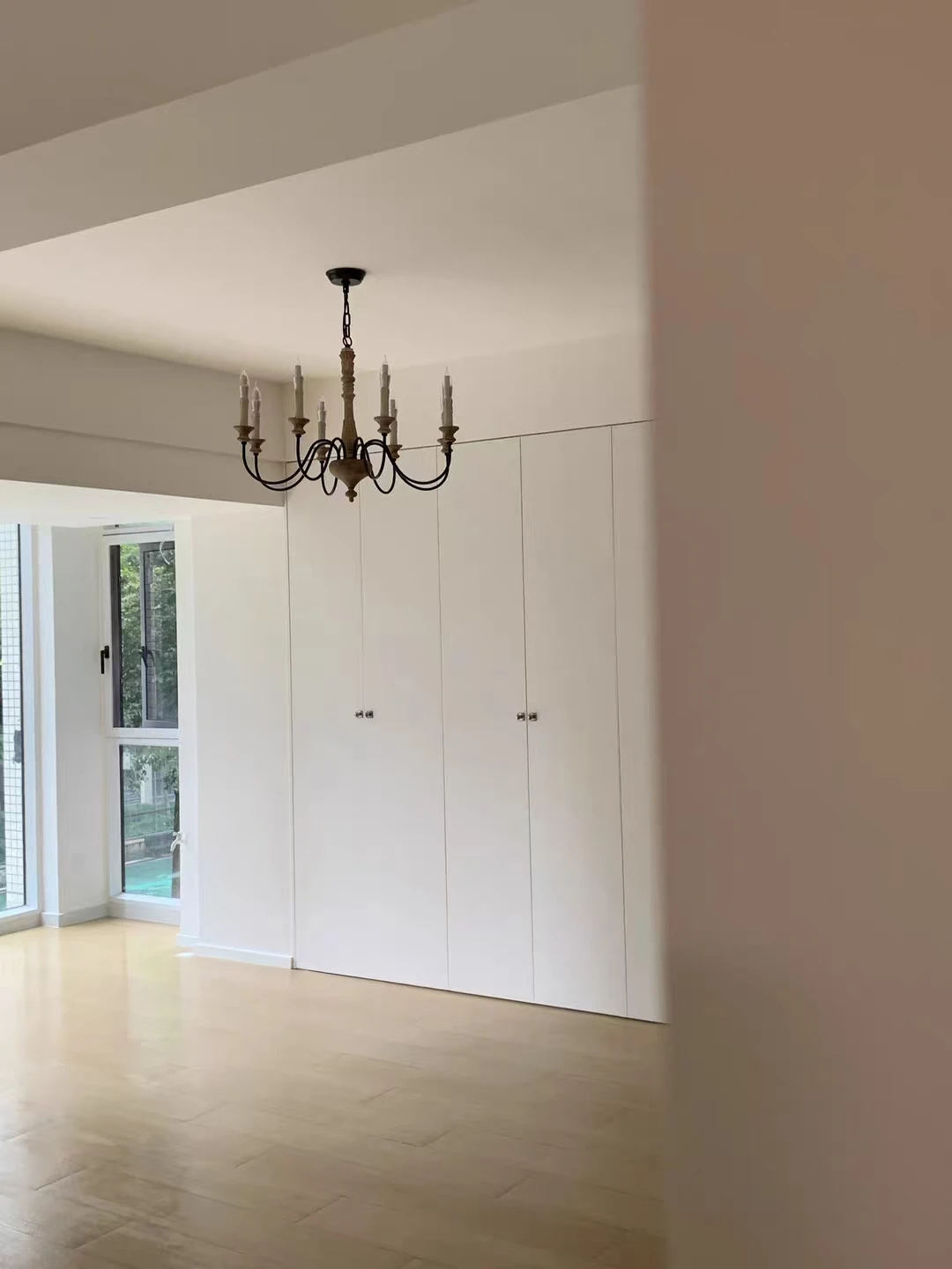 Vintage Silver Classical Long Dining Room Crystal Pearl Decor Candle Chandelier Home Pendant Lights Led European Design Lustre