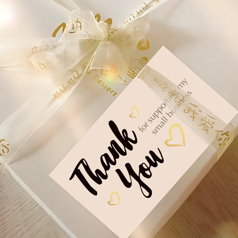 50pcs 감사 카드 파티 선물 쇼핑 구매 감사 패키지 인사말 카드 감사 카드 판매자를위한 스티커 감사합니다