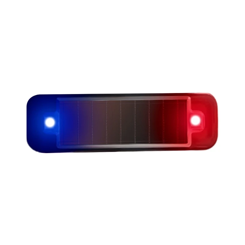 Solar Power Simulated Car Alarm LED Light Antitheft Warning Lights Flashing Security Light Night Caution Lamp