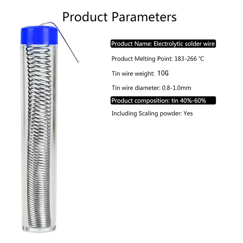سلك لحام عالي النشاط 0.8 مم، لحام، سلك لحام، صيانة كهربائية، ملحقات لحام معدنية