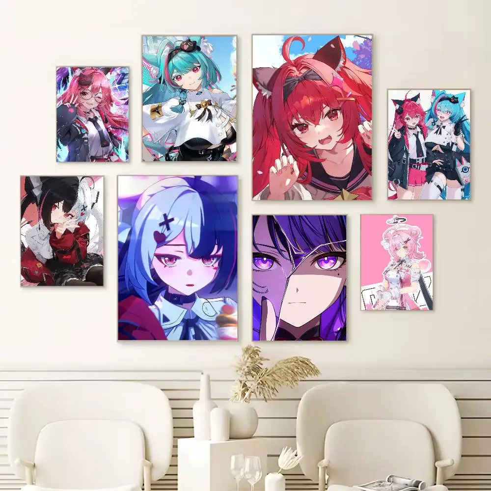 

Game N-Nanally Neverness to E-Everness NTE Poster Versatile HD Waterproof Wall Art Self-Adhesive Decor for Any Space Ideal Gift