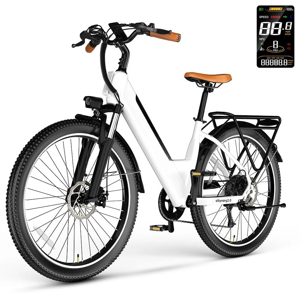 

Электровелосипед для взрослых 1000 Вт/1500 Вт (пиковая мощность) со съемной батареей, запас хода до 80 миль, сертификация UL, 26/24 дюйма, настраиваемый электровелосипед