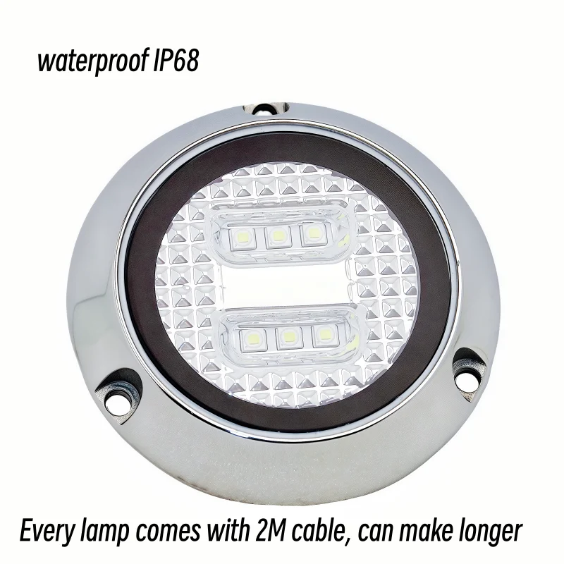 

Quick Shipping 18W 30W RGB RGBW IP68 Night Green Ocean Pool Ship Submarine Rear Bottom Transom Underwater Yacht Led Boat Lights