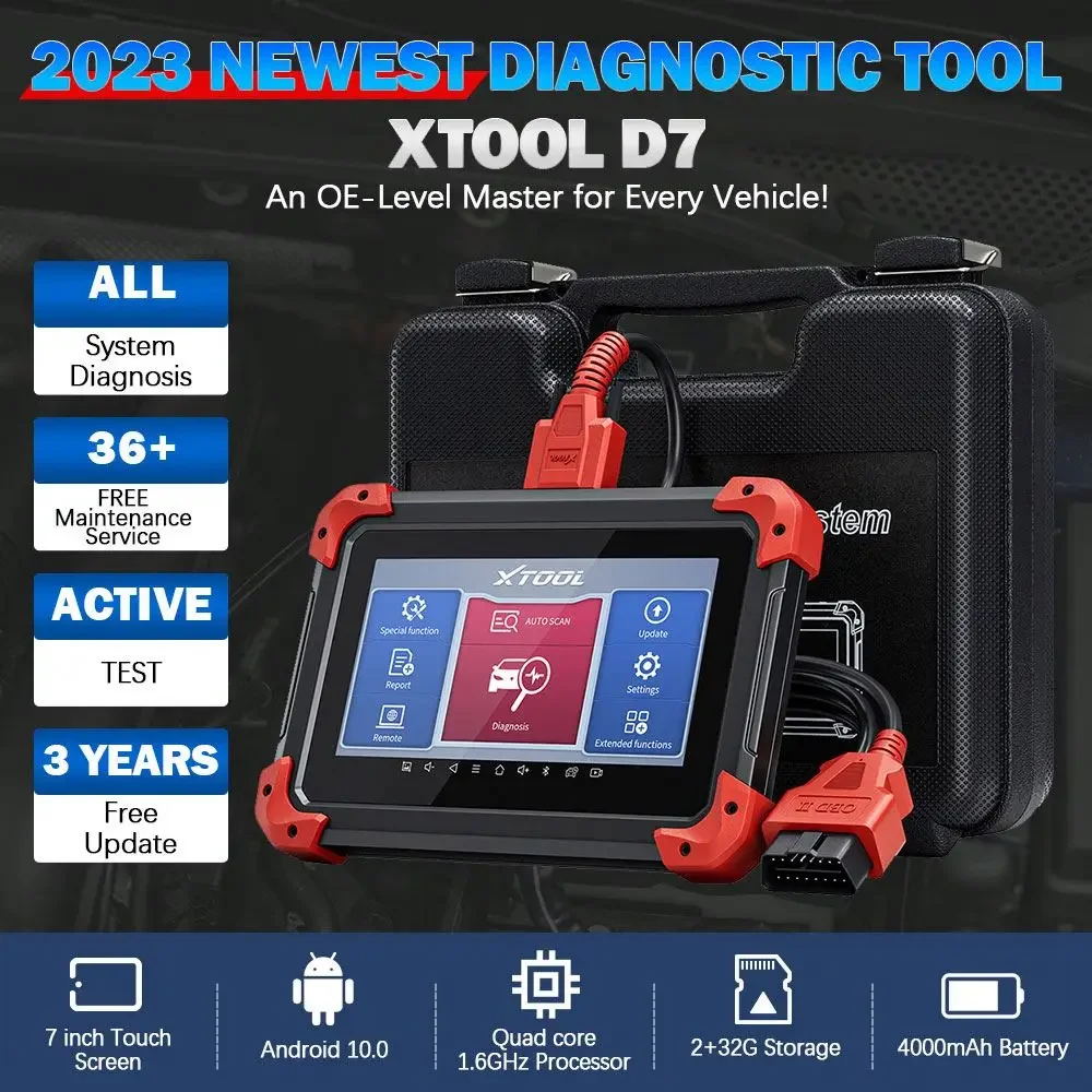 

D7 Automotive Diagnostic Tool System-wide Code Reader Key Programmer Scanner for Vehicle Health Check