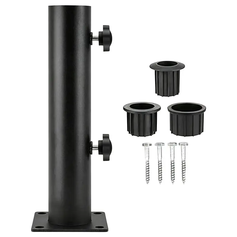 M11K-DIY Tube Mount Universal Parasol Stand Base Bracket Umbrella Outdoor Holder Mount Clamp