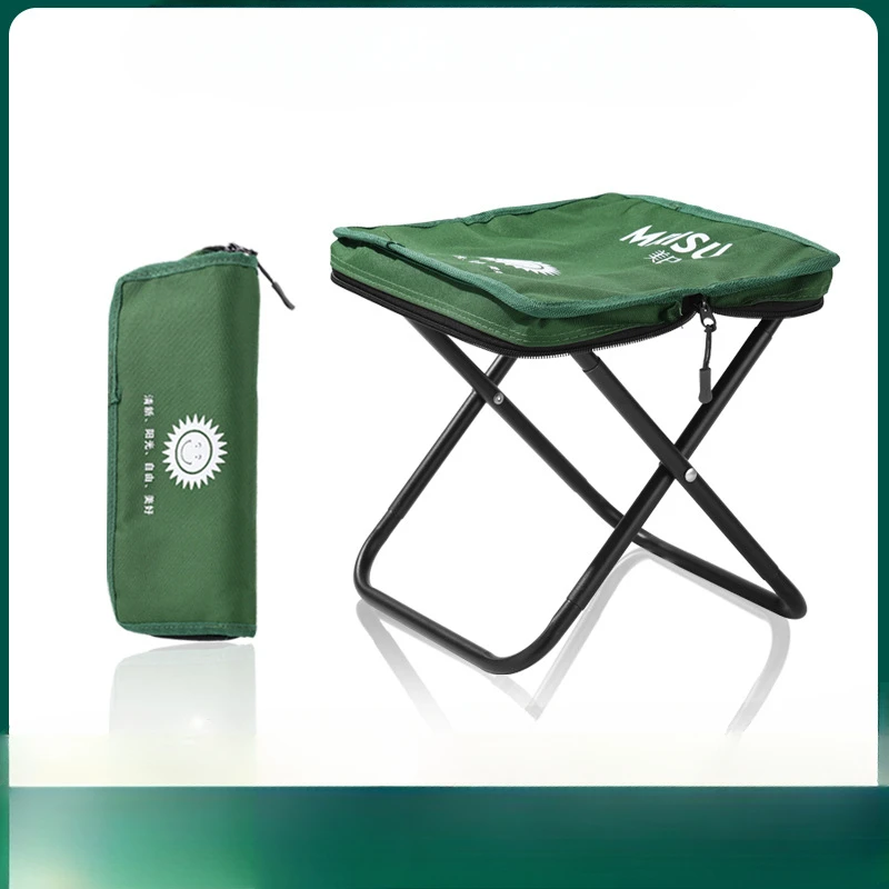 Outdoor Folding Handbag Stool Portable Folding Small Stool Camping Equipment Pony Zha Camping Folding Chair outdoor furniture