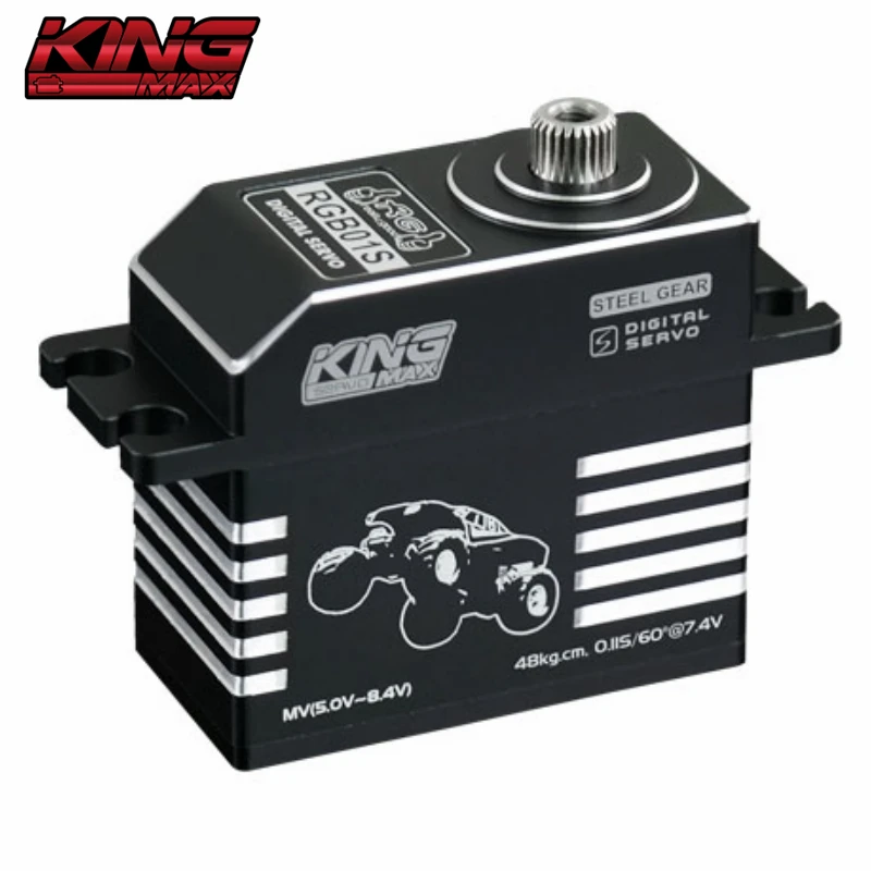 KINGMAX RGB01S 77g 48kg.cm@7.4V Waterproof High-precision Steel Gear Digital Standard Servo for Climbing Buggy