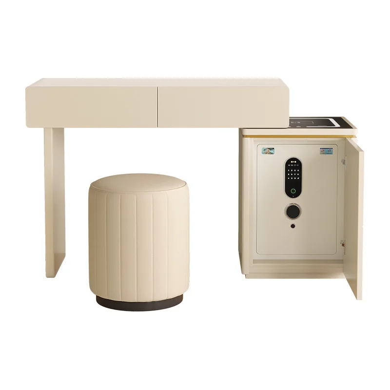 Yjq safe dresser integrated with makeup stool can be retractable and stored in a large space