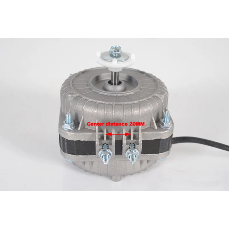 220V 25W-75W Shaded Pole AC Motor for Refrigerator Freezers Induction Asynchronous Engine EBM with Plastic Aluminum Cooling Fan