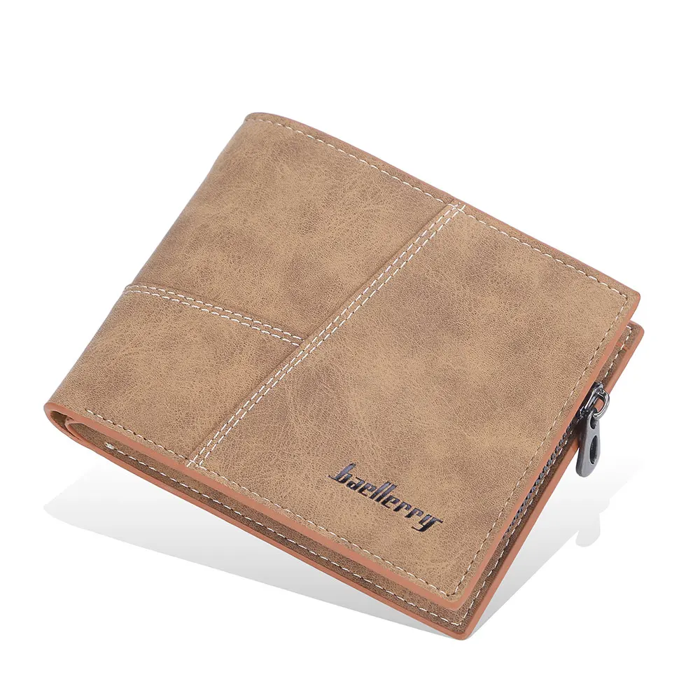 Baellerry High Quality Luxury Men Wallets Small Short Coin Pocket Male Purse Brand Card Holder PU Leather Men Wallets