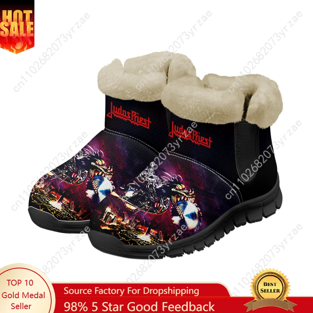 

Judas Priest Snow Boots Warm Boot Mens Womens Teentager Shoes High Quality Fashion Casual Lightweight Sneakers Custom Footwear