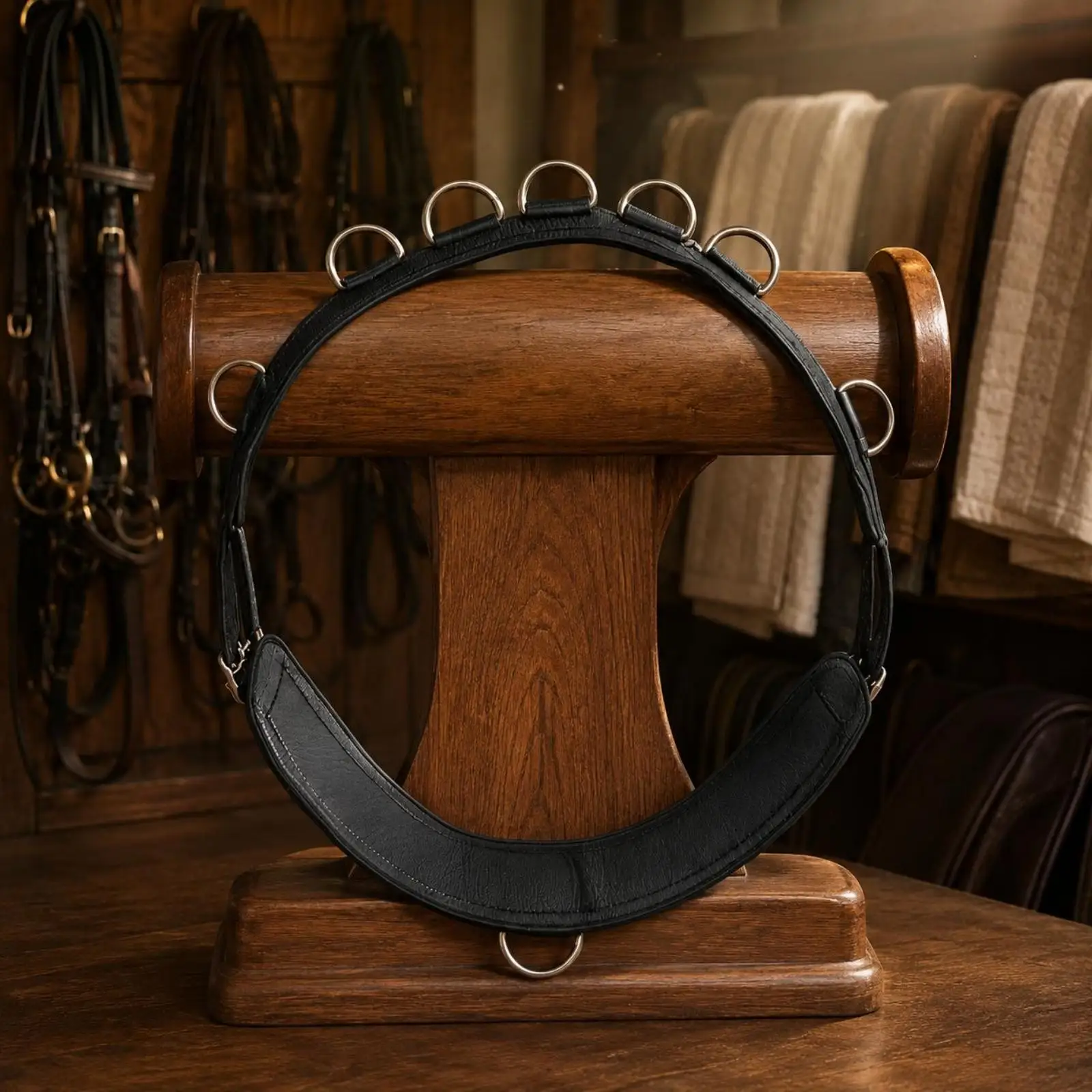Horse Training Equipment Neoprene Padded Training Girth Strap Horse Accessory for Hobby Horse Mounts