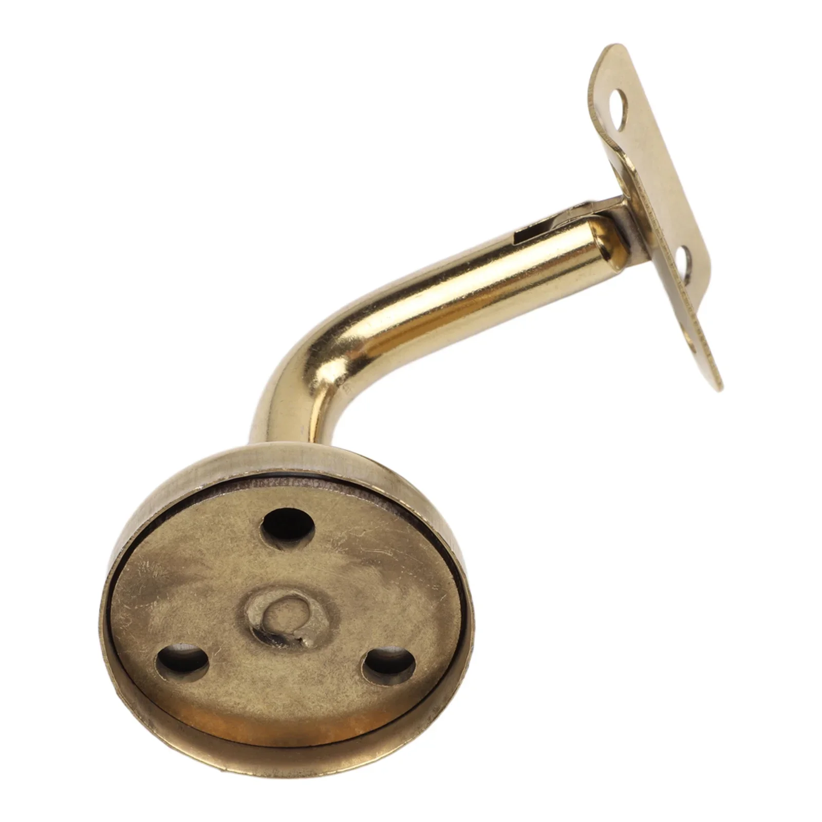 Gold Colored Stainless Steel Wall Bracket For Stair Bannister Support Compatible With 304 Based Handrail Assembly Requirements