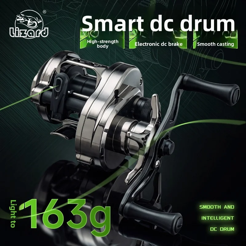 Lizard Fishing DEMON DC Gun‑Smoke Color Baitcasting Reel Electronic Brake Anti‑Backlash Lightweight Versatile Fishing Reel
