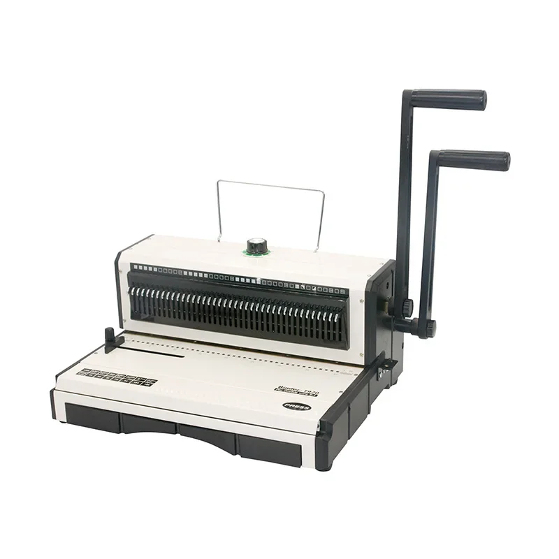 CY-T970E perfect double loop wire calendar wire spiral book binding machine with pin binding machine