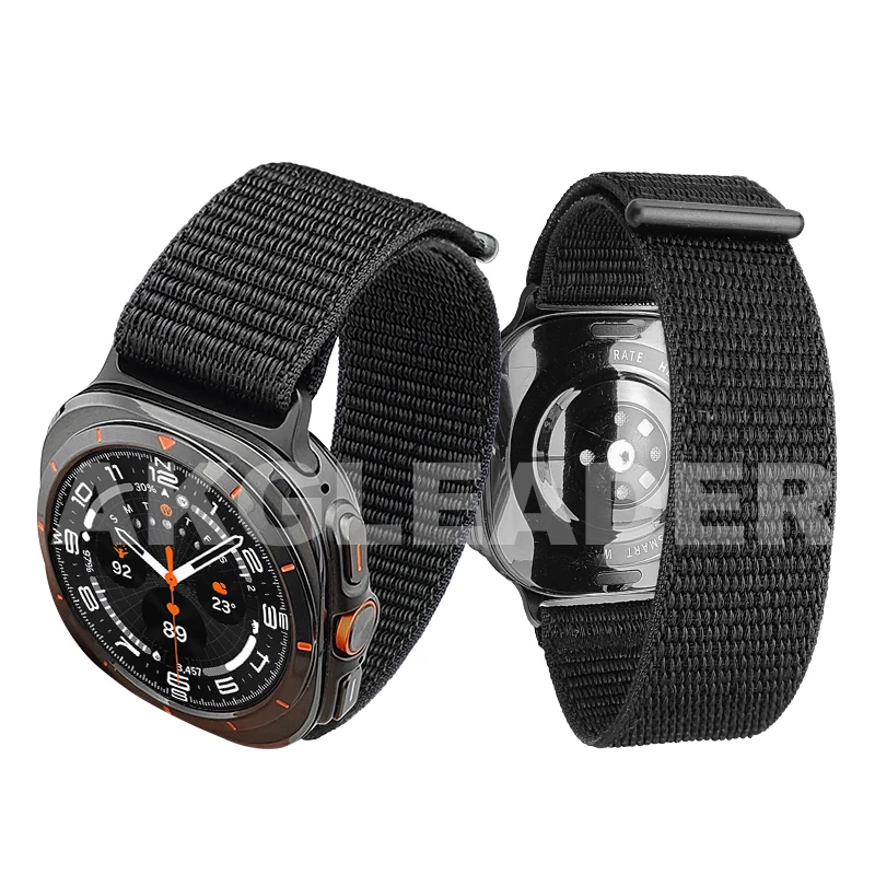 AKGLEADER Nylon quick-release watch band for Samsung Galaxy Watch 8 classic 46mm 40mm 44mm band for watch 7 Ultra 47mm strap