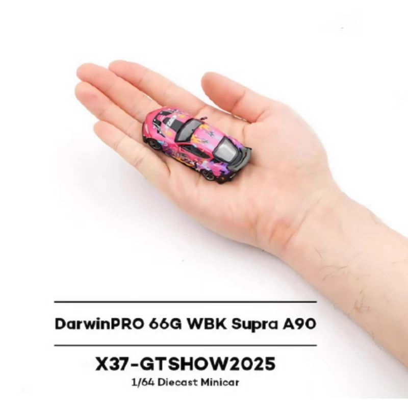 2025 1087X POP RACE 1:64 Toyota Supra A90 GTSHOW miniaturas a escala verdadera aleación Premium Diecast coche modelo vehículo coleccionable