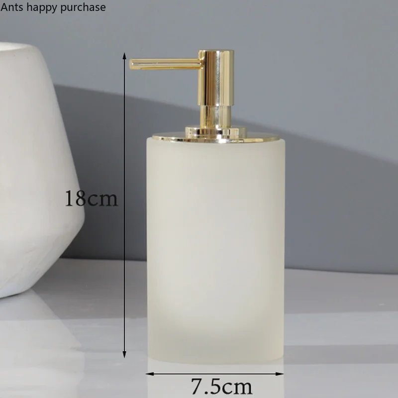 Bathroom Hand Sanitizer Bottle Resin Lotion Bottles Dispense Container Press Bottle Shampoo Shower Gel Bottles Soap Dispenser