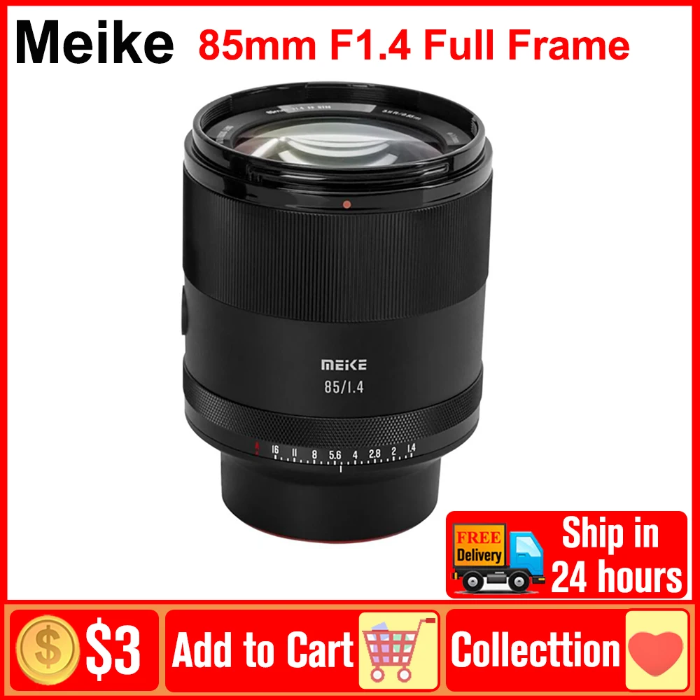 Meike 85 мм F1.4 объектив с автофокусом полная Рамка объектив с большой диафрагмой портретный объектив для Sony E Nikon Z Fuji X Крепление L-Mount DSLR камера