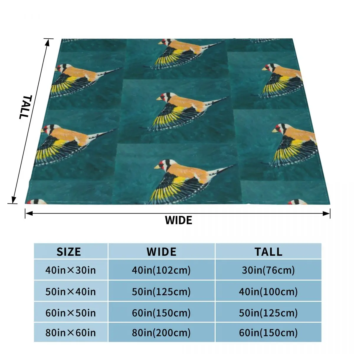 Goldfinch In Flight An Ultra-Soft Micro Fleece Blanket