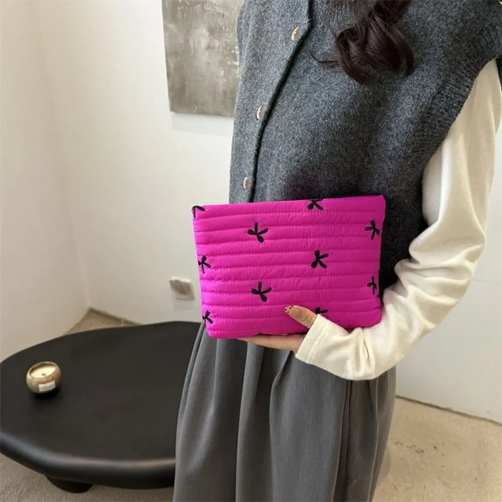 New Butterfly Print Women Clutch Bag Large Capacity Zipper Closure Cosmetic Bag Portable Lightweight Makeup Bag Weekend Shopping