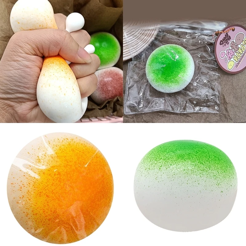 C9GB Soft Mochi Buns Descomprimindo Brinquedo Mochi Pão Apaziguador Estresse para Criança Adulto