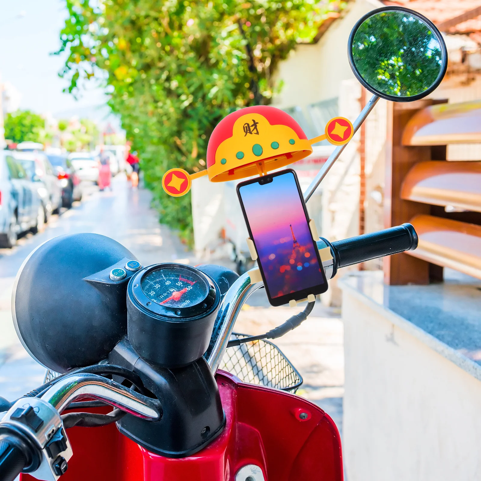 

Multifunctional Cell Phone Holder For Bike Motorcycle Adjustable Antislip Mount Lightweight Portable Handlebar Phone Mount For