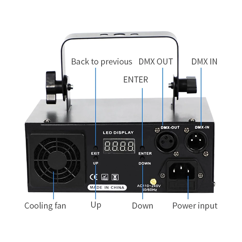 Disco 500mw RGB Laser Animation Image Projector DJ Stage Lighting Effect Dance Party Wedding  Christmas Bar Club DMX Lights