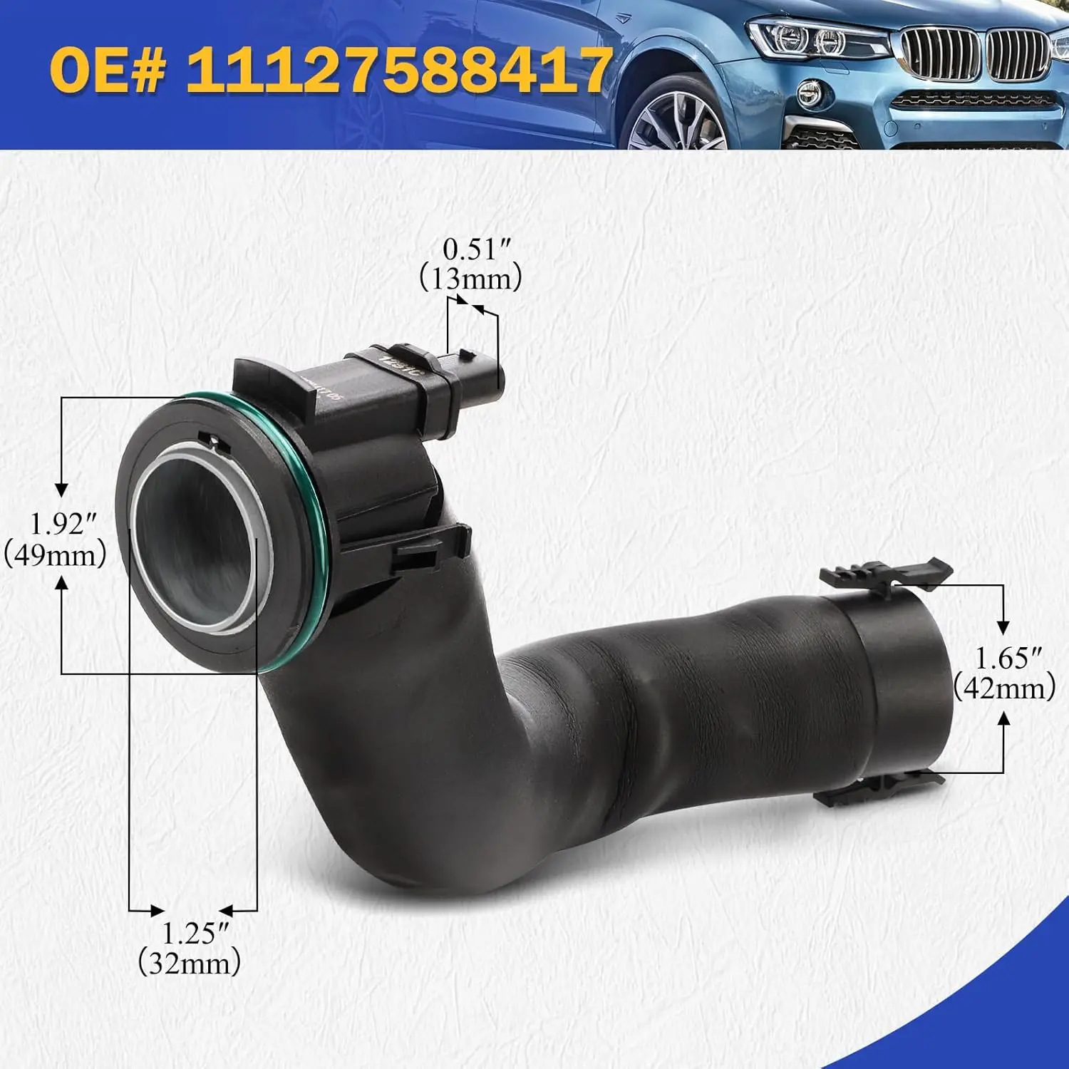 11127588417 11127598091 Crankcase Vent Hose For BMW X1 2012-2013 For BMW X1 X3 X4 X5 2009-2018 228i 320i 328i 428i 2014-2016