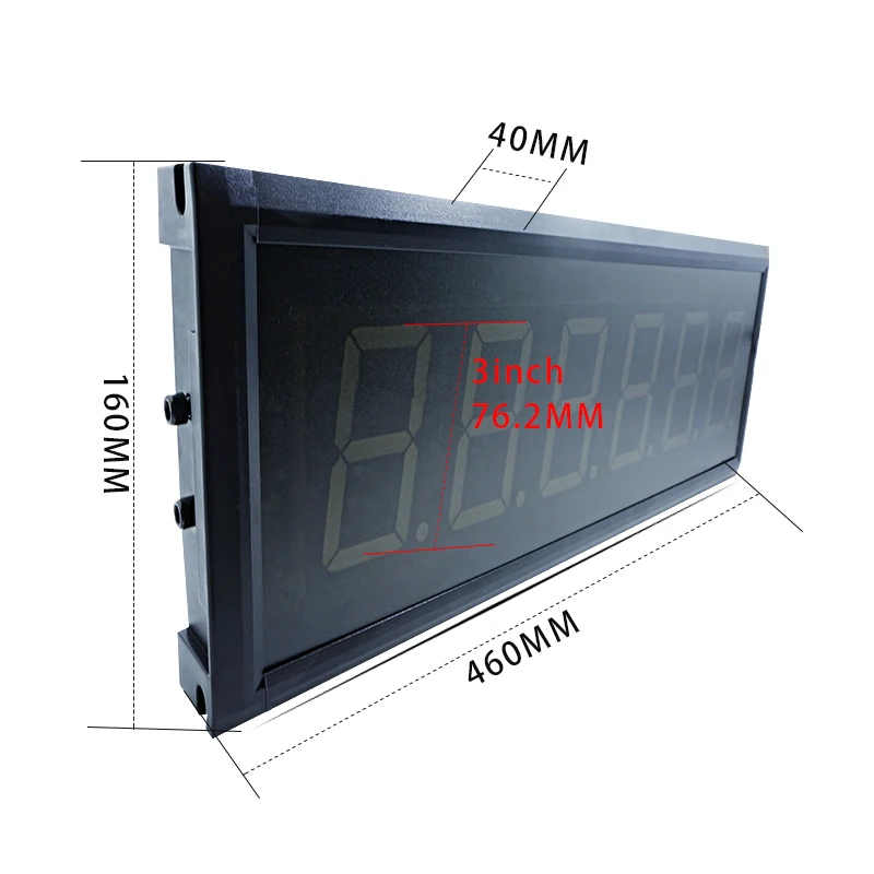 Imagem -03 - Jogo é Led Display Timer Tiktok Desafio 10 Segundos Rede Livre Vermelho Controle Remoto Indoor Wall Mounted Relógio Personalizado. o