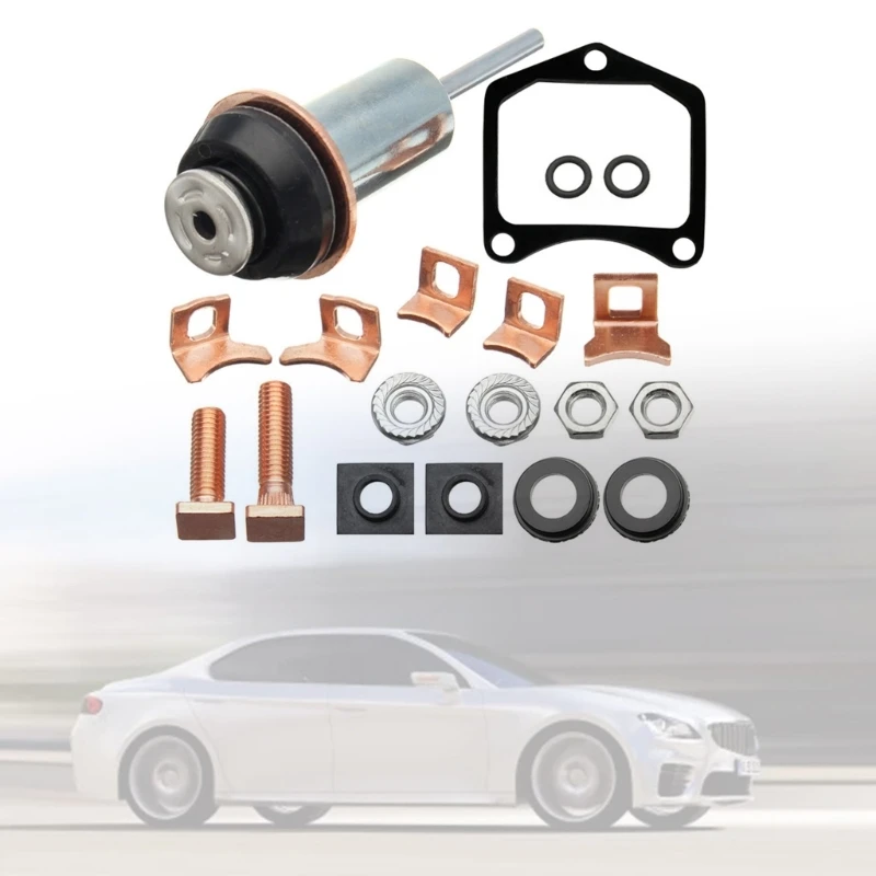 Durable Universal Motor Starter Solenoid Repair Rebuild Kit Plunger Contact Set Multi-Purpose for Toyota For Mazda 028000-3600