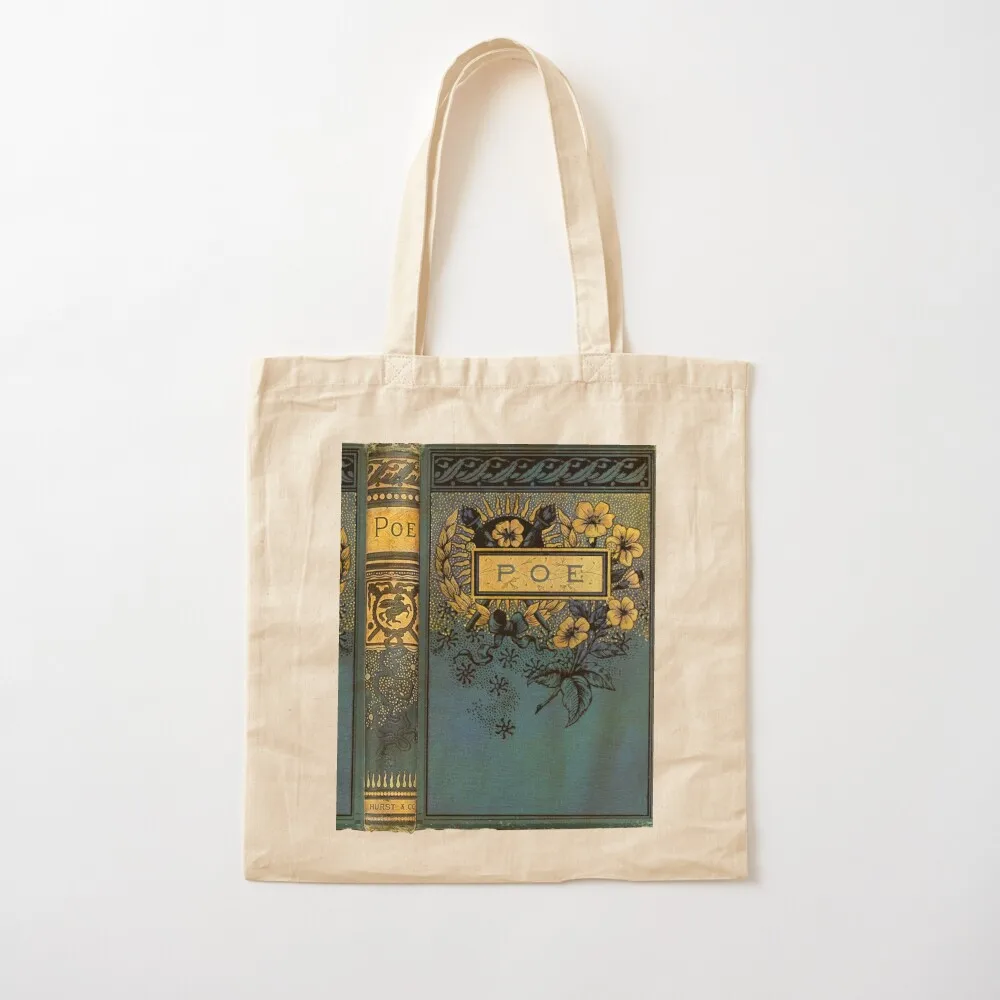 

Edgar Allan Poe old Victorian book cover Tote Bag ecological bags Beach bag Women's tote bag Canvas Tote