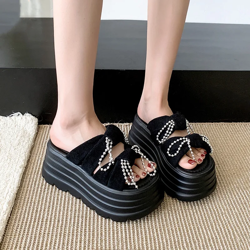 靴女性のスリッパスライドプラットフォーム-2025-夏ソフトカジュアルレジャーシューズスリッパ女性の夏のプラットフォーム-pantofle-スライド-2025