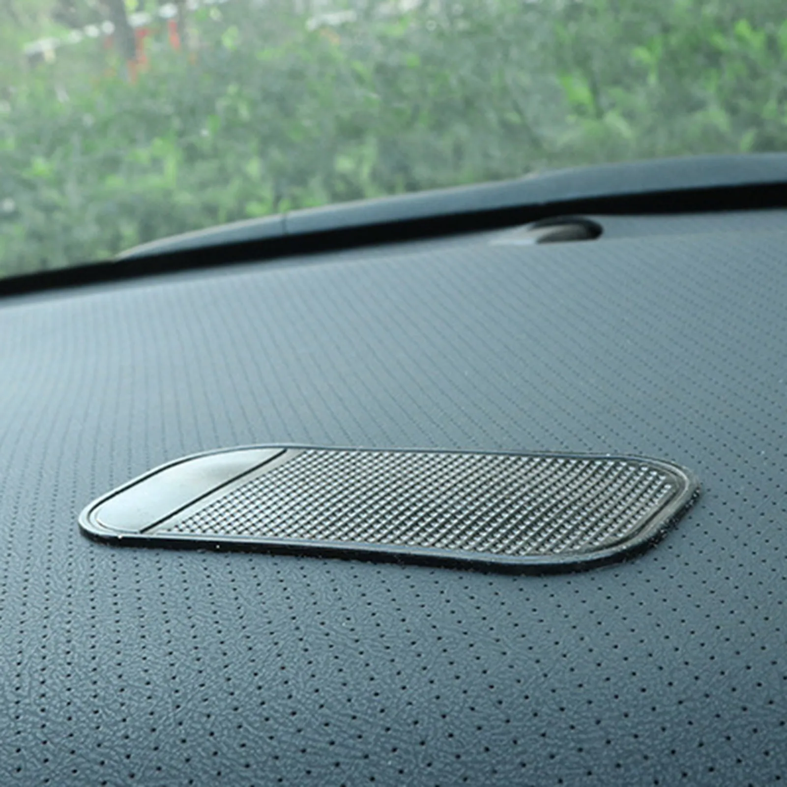 Image of Auto-Armaturenbrett Anti-Rutsch-Matte 13x7cm Gummi Selbstklebende Rutschfeste Unterlage für Handys Schlüssel Sonnenbrillen Auto-Innenraum-Organizer