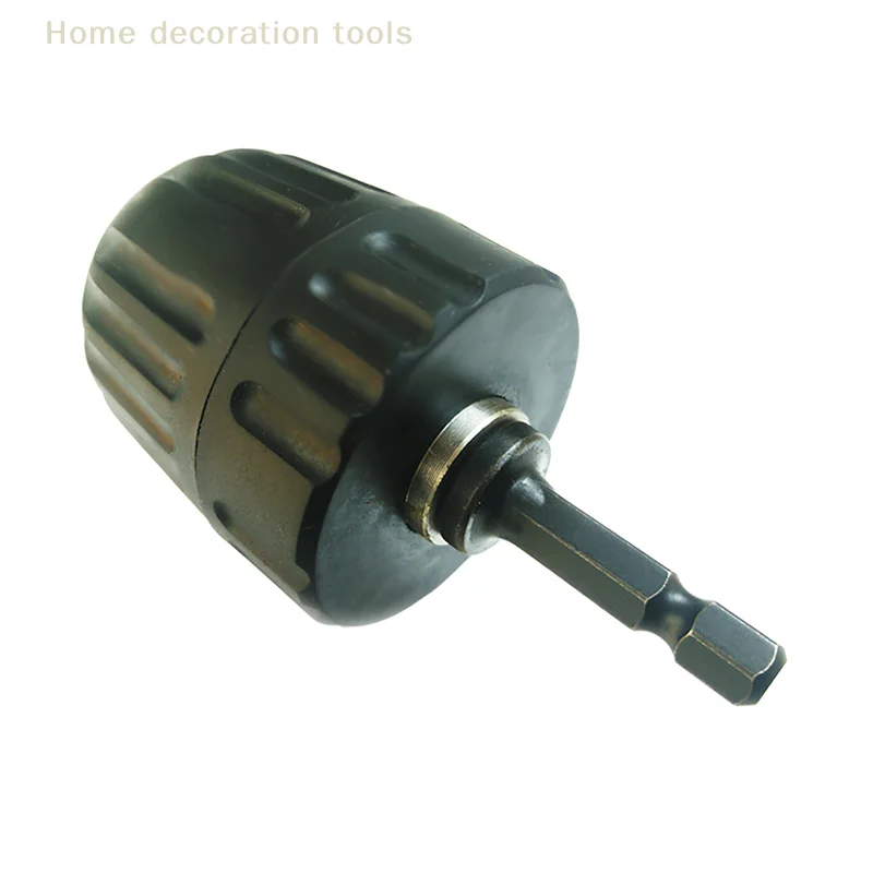 

Быстросменный патрон для дрели без ключа, 0,8-10 мм, резьба 3/8"-24UNF, шестигранный хвостовик 1/4 дюйма, стальной быстросъемный адаптер, 1 шт.