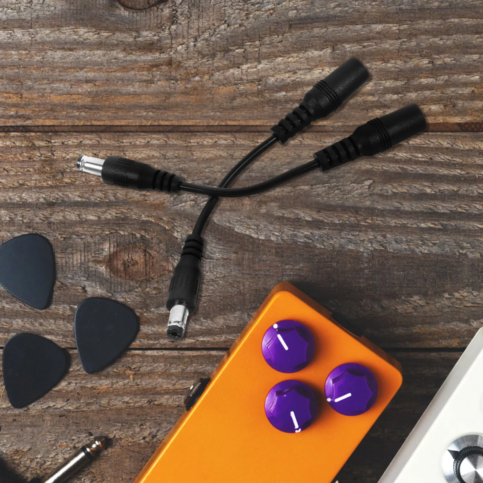 

2 Pcs Effect Switch Line Effector Converter Cable Guitar Effects Cables Professional Transition Polarity Musical Instrument