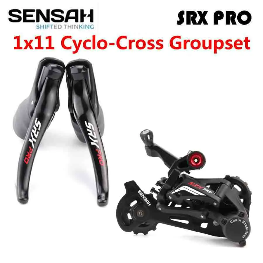 

SENSAH SRX PRO 1x1 1 скорость 11 s шоссейный велосипед Groupset STI R/L переключатель передач + задние переключатели Гравий-велосипеды Cyclo-Cross