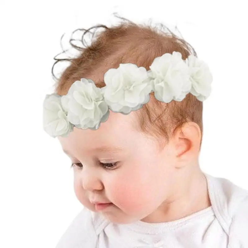 Baby Hair Band Chiffon Flower Headband Hair Bands For Baby Girls Kids Headbands Turban Newborn Haarband Baby Hair Accessories