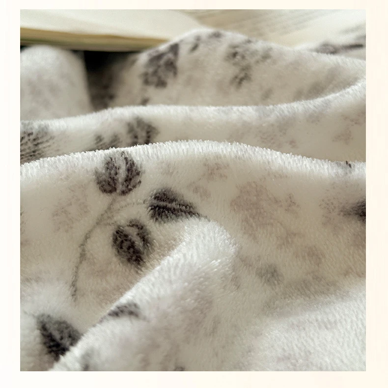 Milk Fleece Winter Thickened 4pcs Bedding Sets Black Flower Warm Quilt Cover Bedspread for Women Bedroom Queen Size