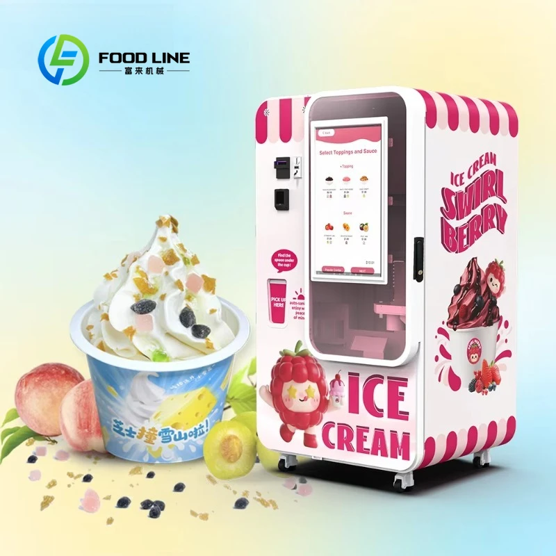 Fotografia 7: Máquina de Sorvete Comercial Automática de Tamanho Personalizado, Máquina Robótica de Sorvete em Cone