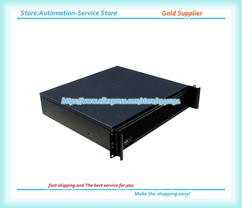 2U T4002A Промышленный шкаф Высококачественная панель 2U Алюминиевый корпус сервера Брандмауэр Мягкая маршрутизация Корпус ROS