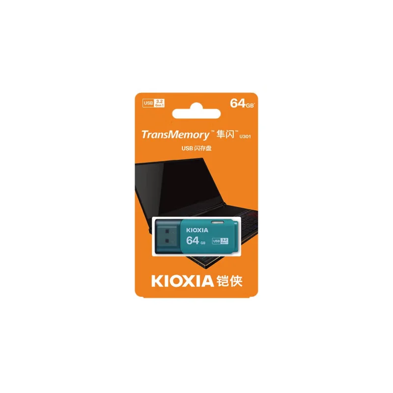 Kioxia USB Trans memory Flash-Laufwerke weiß/blau 64GB Pen drivers U-Pan