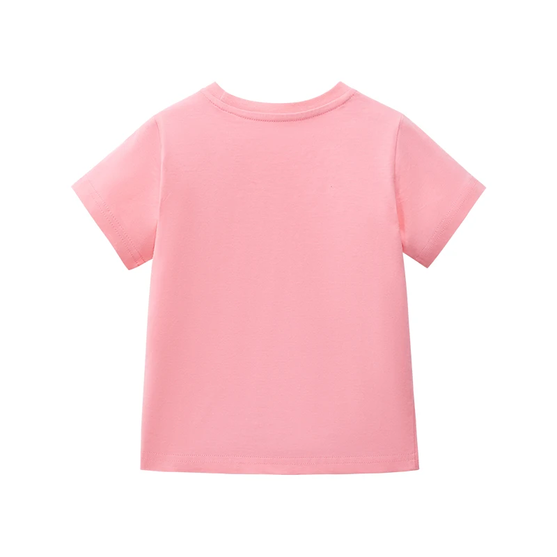 Little maven 2024 New Kids Summer T-shirts Baby Girls Short Sleeve Breathable Children Clothes Casual Cotton Girls Tops Tees