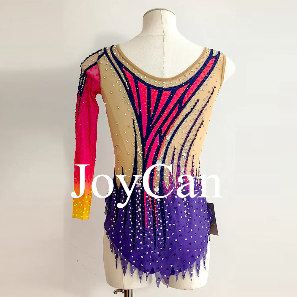 Artistic Gymnastics Leotards Colorful Spandex Unitards High Elasticity Breathable Diamond Look Rhythmic Gymnastic CostumesBD9981