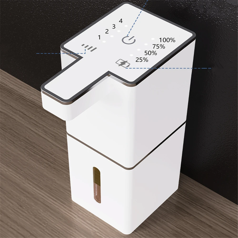 4 Gears Smart Inductive Soap Dispenser Automatic Sensor Foam Distributor Wall mount Liquid Generator Touchless Auto Hand Washer