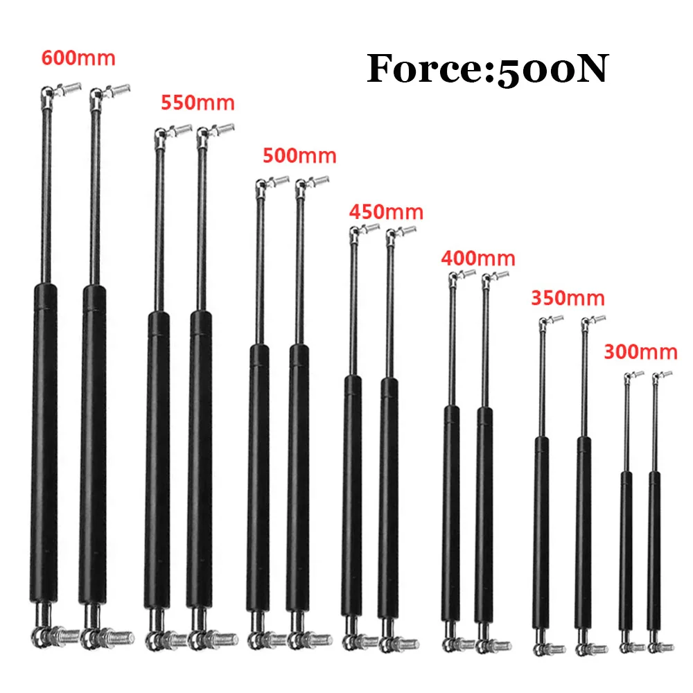 

2pcs 500N 300-600mm Universal Lift Support Front Bonnet Hood Rear Trunk Tailgate Boot Shock Lift Strut Support Bar Gas Spring