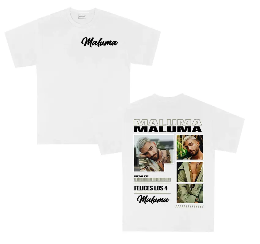 Rapper MALUMA Graphic 2025 new Album TShirts Men Hip Hop gothic Short Sleeve T-shirt Tops fashion 100% Cotton T shirt Streetwear